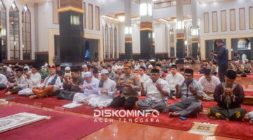 Sambut Tahun Baru Islam 1448 H, Kasat Binmas Polres Aceh Tenggara Hadiri Zikir dan Doa Bersama di Masjid Agung At-Taqwa